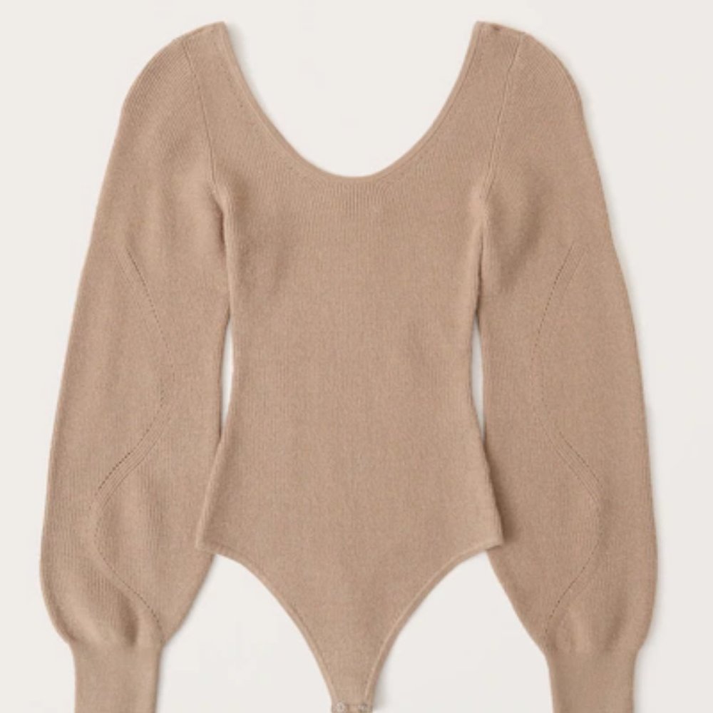 Abercrombie Scoopneck Knit Bodysuit
